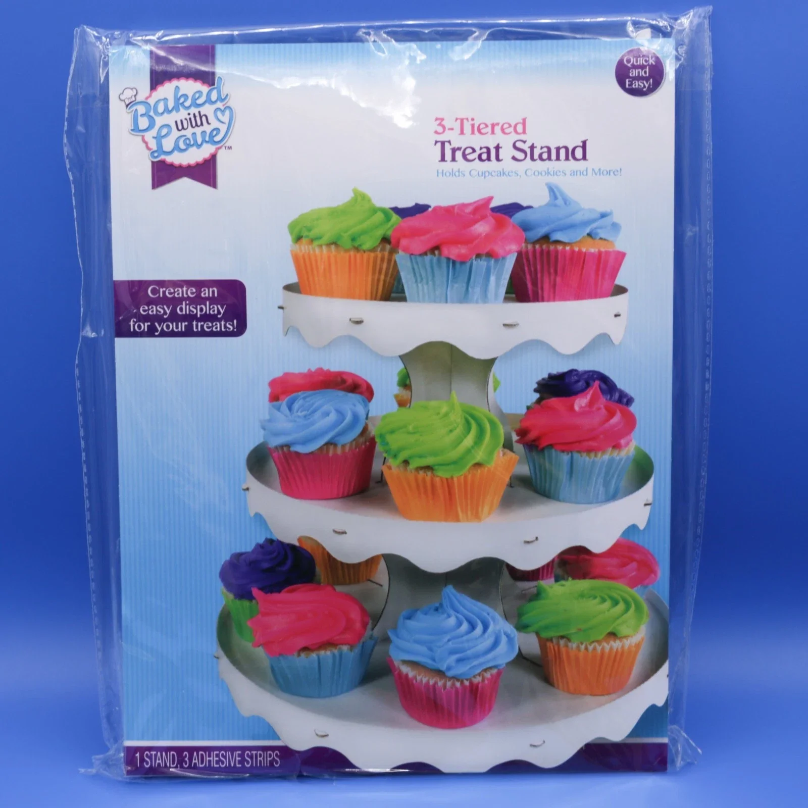 Baked With Love 3-Tier Cupcake Treat Stand