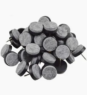 40pcs Round Heavy Duty Nail-on Felt Pad for Furniture Chair Table Leg Feet