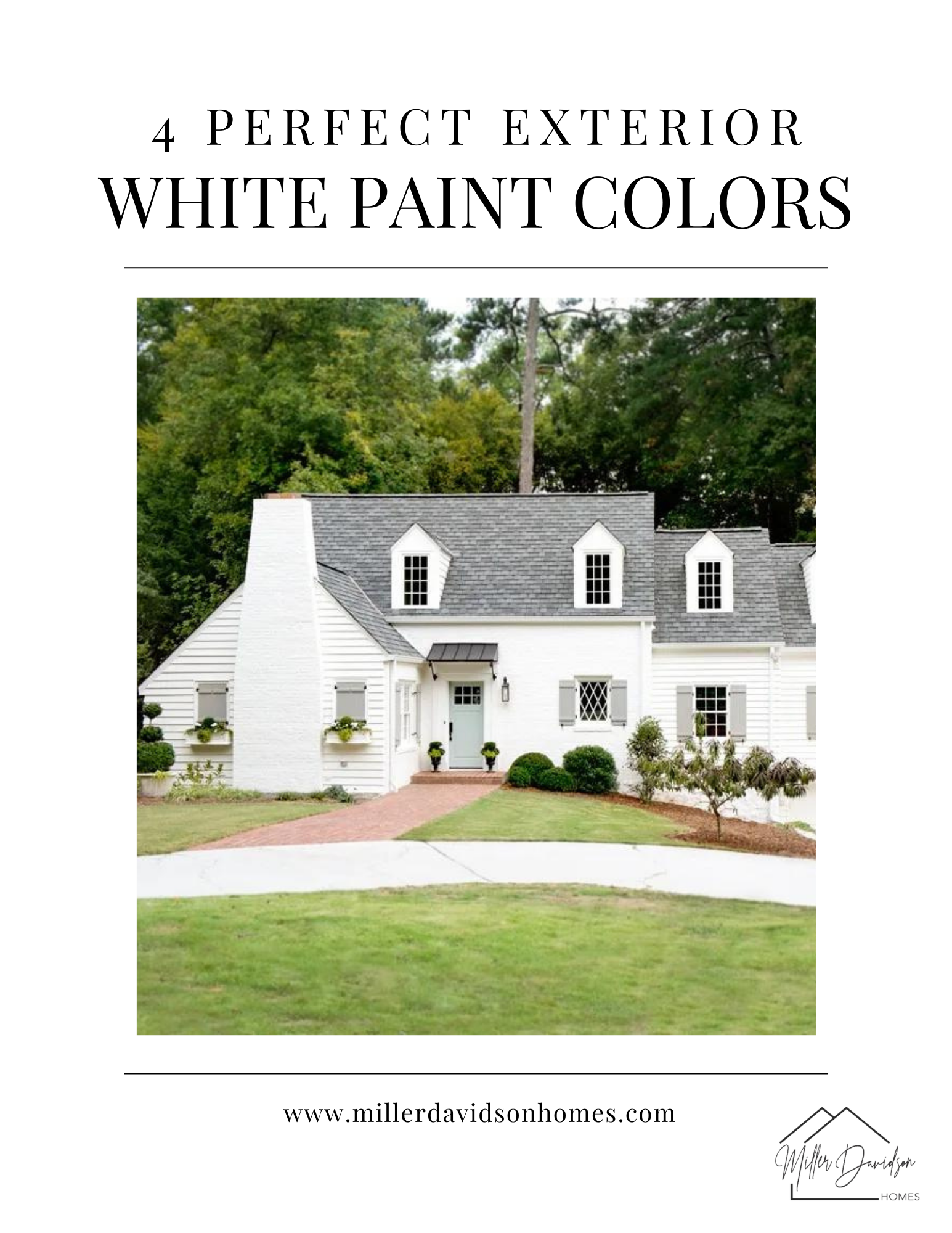4 Perfect Exterior White Paint Colors