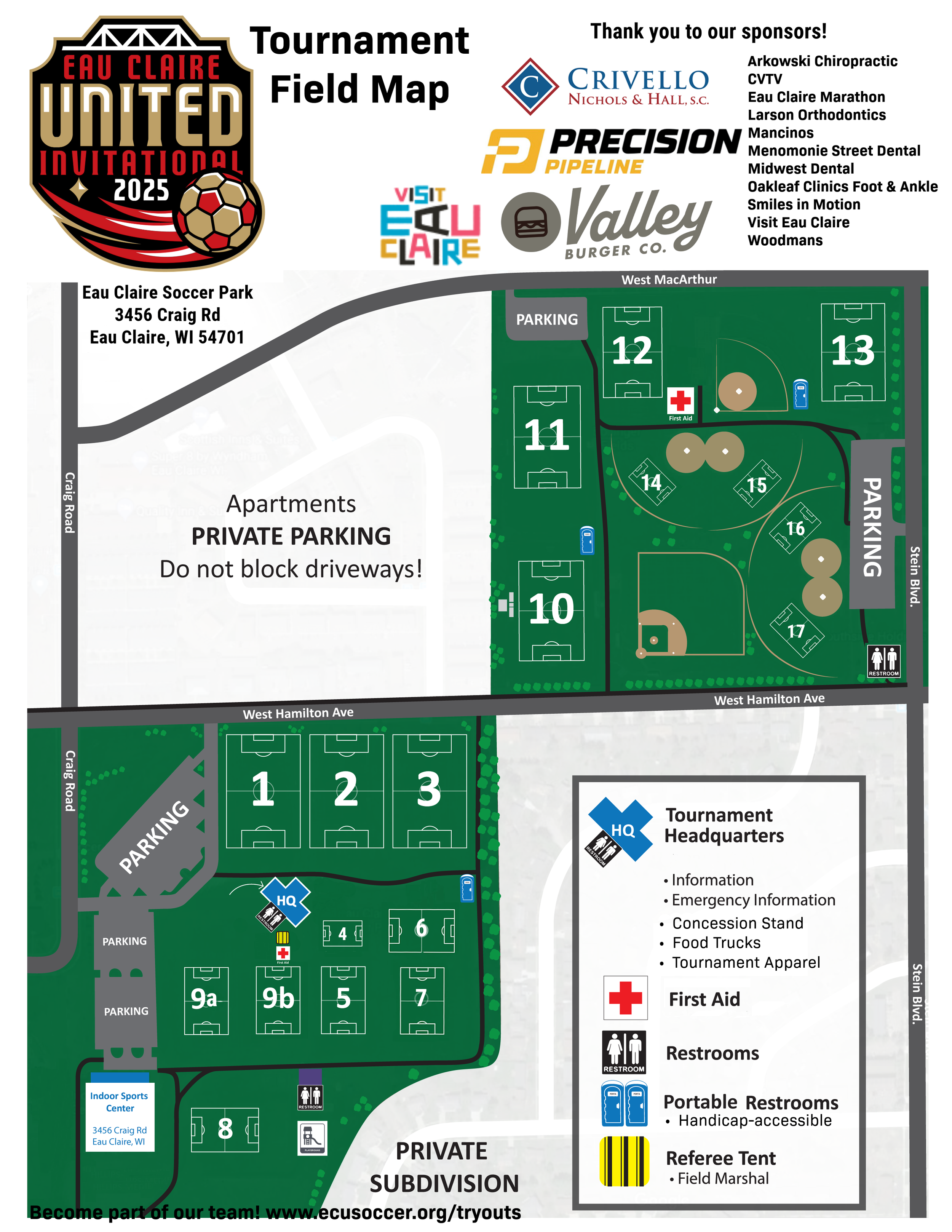 Fields — Eau Claire United Soccer Club | Eau Claire, WI