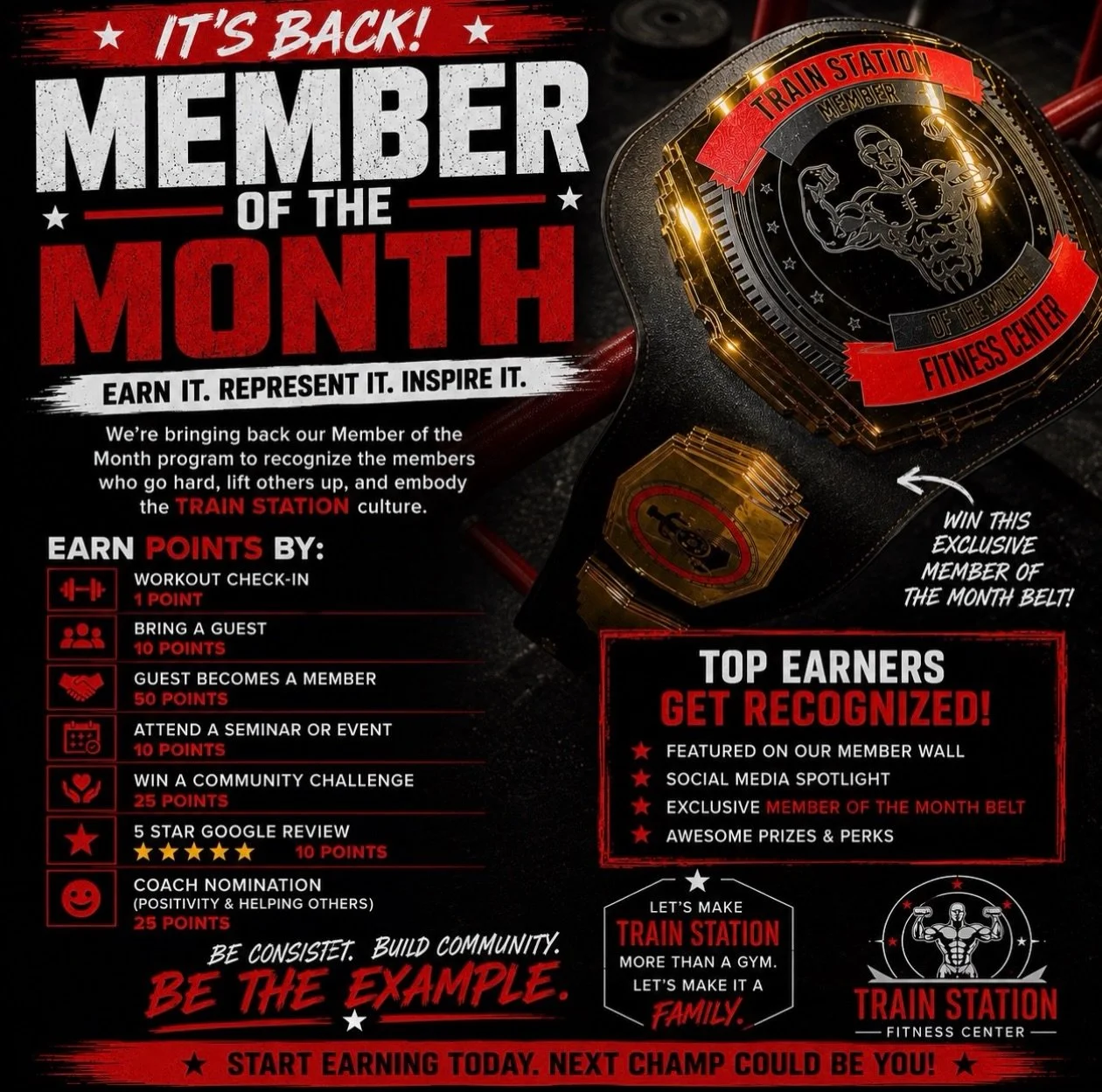 🏆 IT&rsquo;S BACK&hellip; MEMBER OF THE MONTH! 🏆

Showing up matters. Supporting others matters. Building our community matters.

We&rsquo;re bringing back our Member of the Month program to recognize the members who represent what Train Station Fi