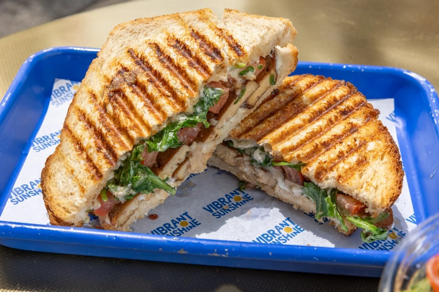 Your next lunch obsession: tofu bacon, heirloom tomato, arugula, balsamic vinaigrette and avocado mayo, grilled to perfection on sourdough bread, Heartland grain bread, or a gluten-free bagel 🥪

Available in store or online!

#pittsburghcafe #pittsb