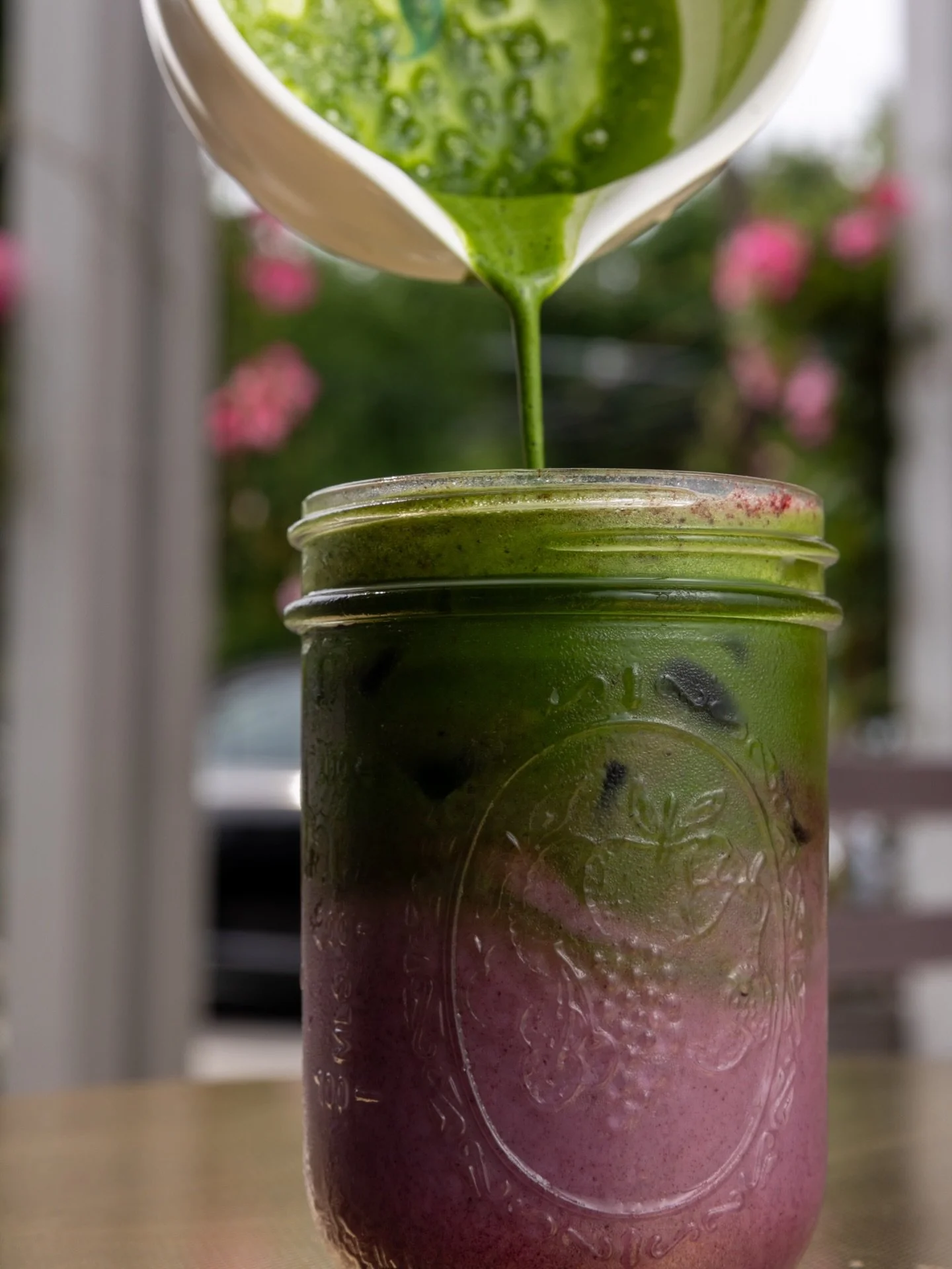 Earthy &amp; sweet 🫐🍵 Our Blueberry Matcha is your new spring obsession! Made with house-made blueberry syrup and organic milk. Come try it!

#PittsburghCafe #PittsburghEats #PittsburghFoodie #PghEats