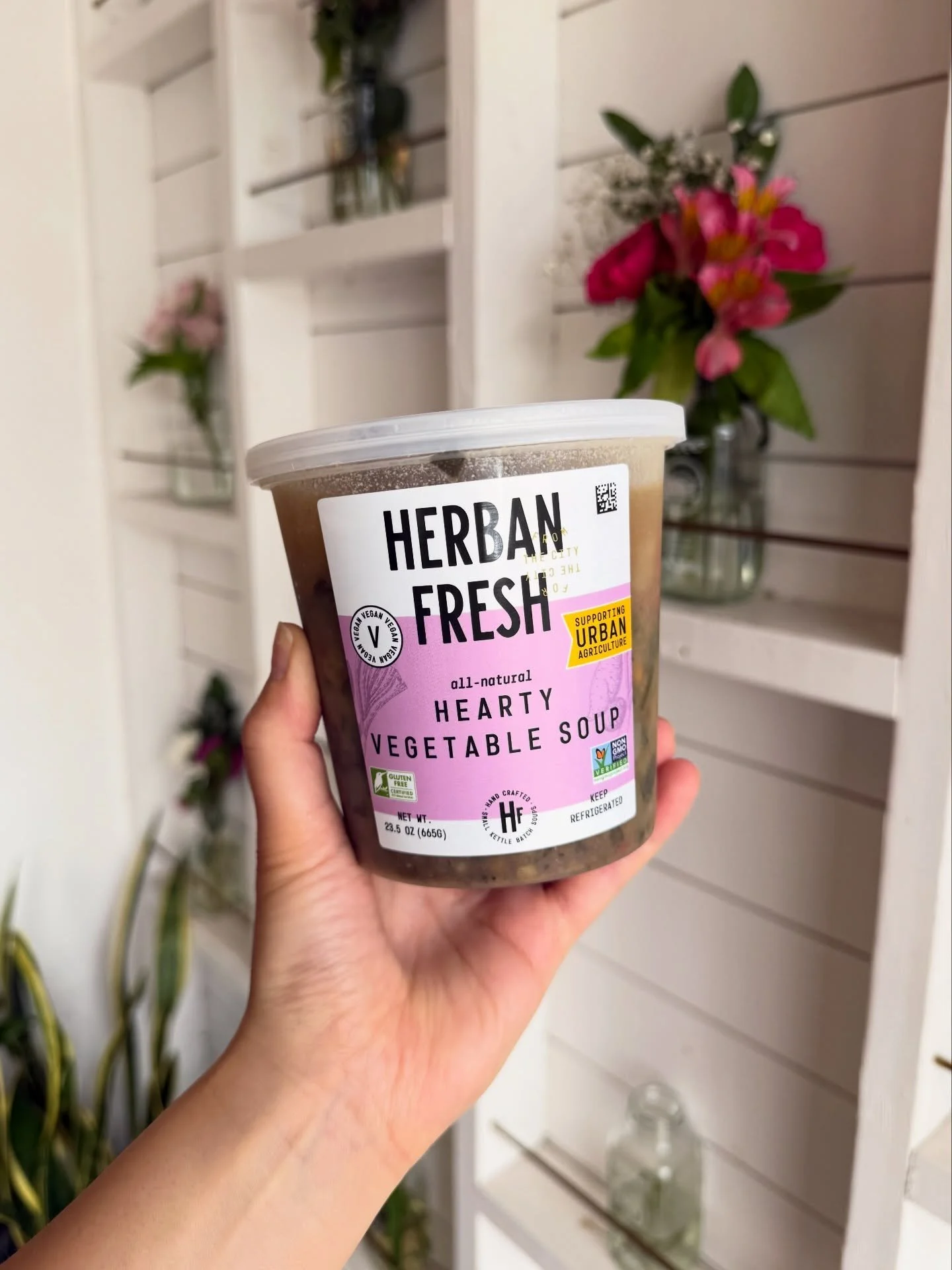 Now stocking @herbanfresh soup✨ Every purchase of Herban Fresh Soups directly supports urban agriculture! 

This hearty, vegetable soup is made with fresh cut vegetables in a delicious broth. It&rsquo;s also vegan and gluten-free!

Stop by and grab s