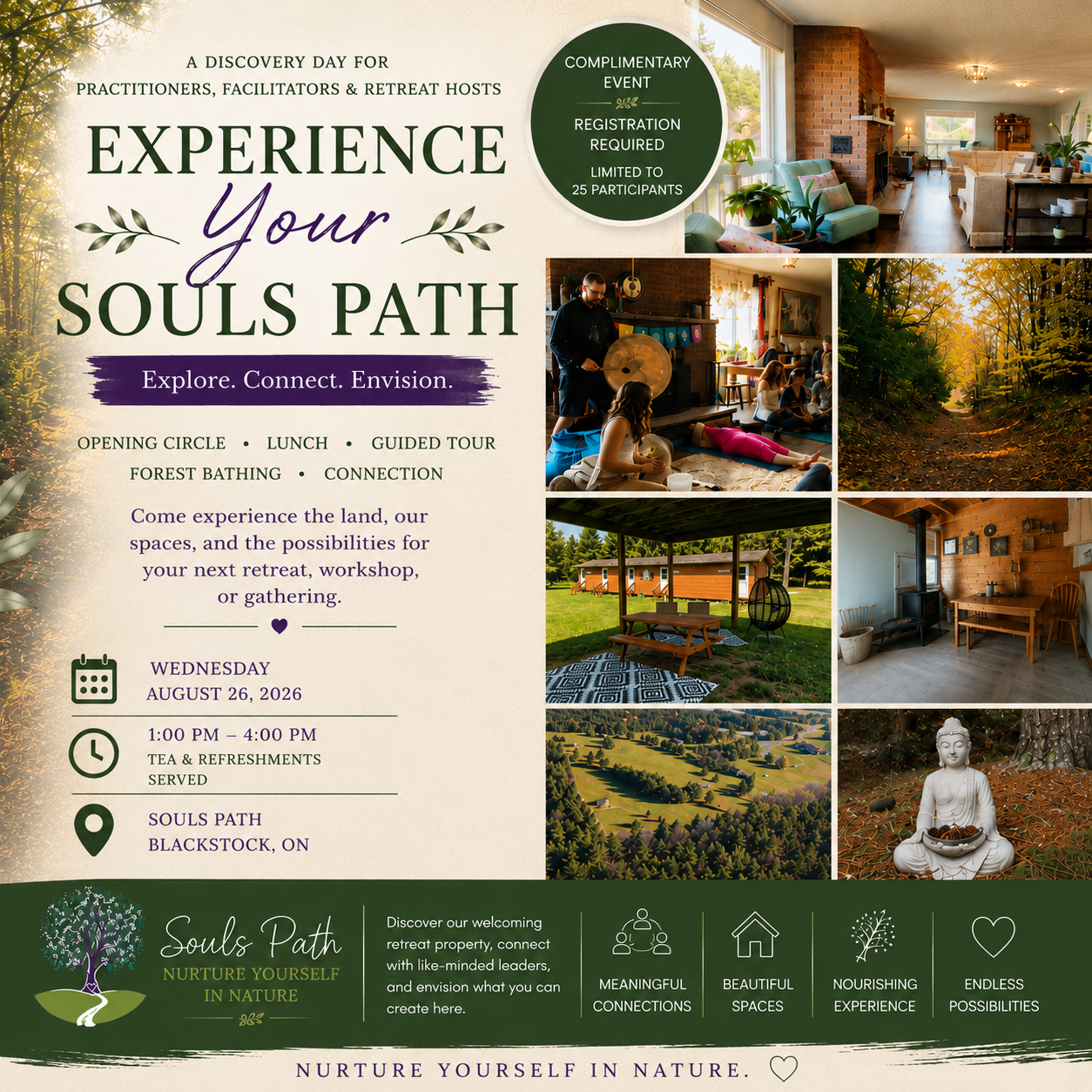 Experience Your Souls Path- Practitioner and Retreat Host Open House