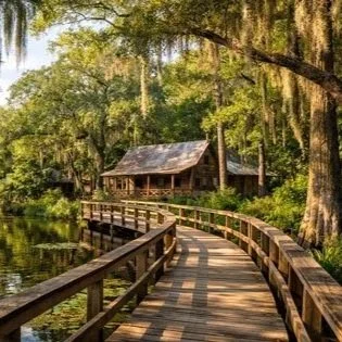 Tallahassee Museum

Native Animal Exhibit: See cougars, red wolves, and other native wildlife along the boardwalk trails.

Tree-to-Tree Adventures: Aerial obstacle course with ziplines and climbing challenges. Sessions run 90 minutes to 3 hours. $50–
