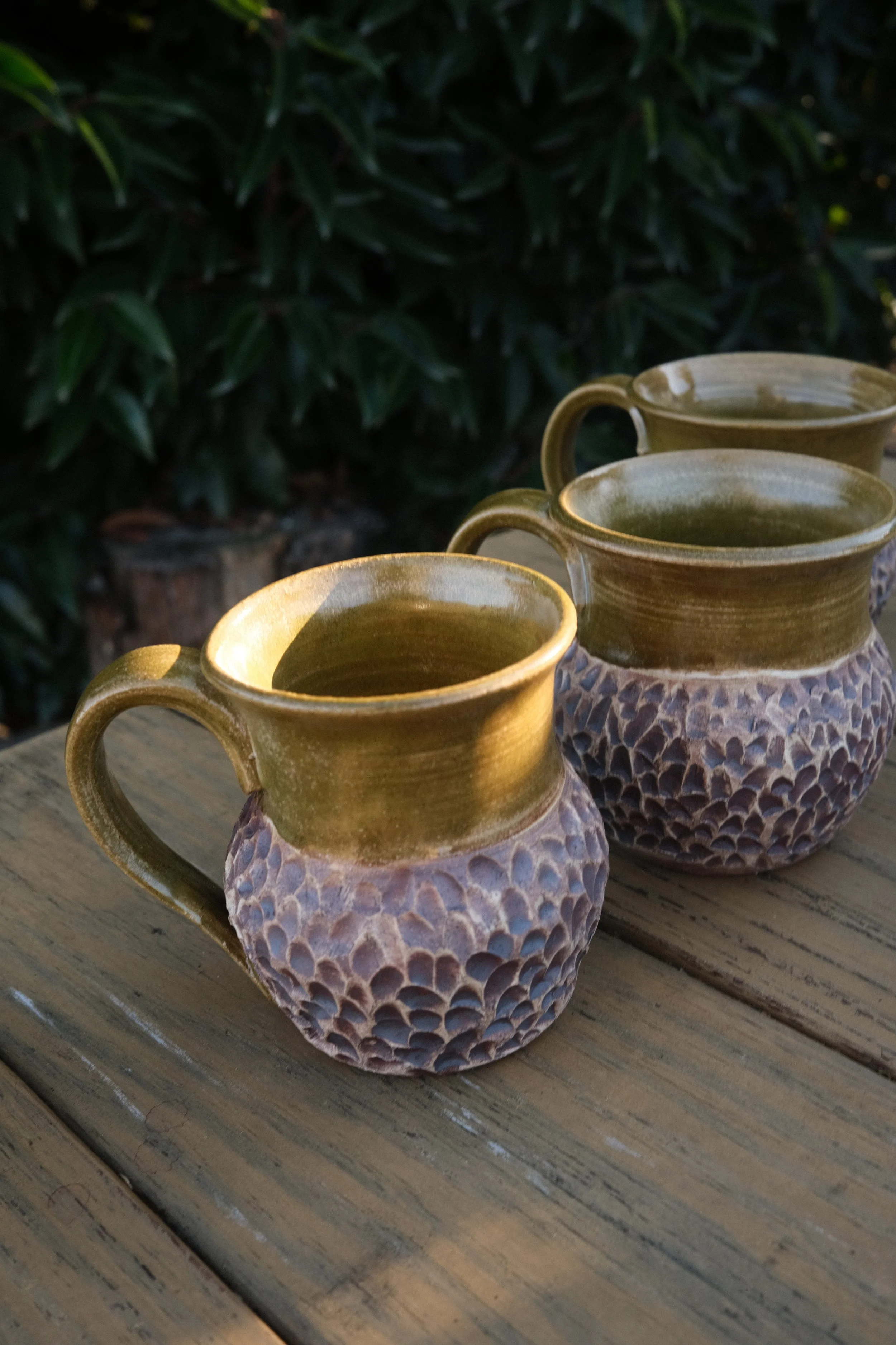 Carved Belly Mug- Made to Order