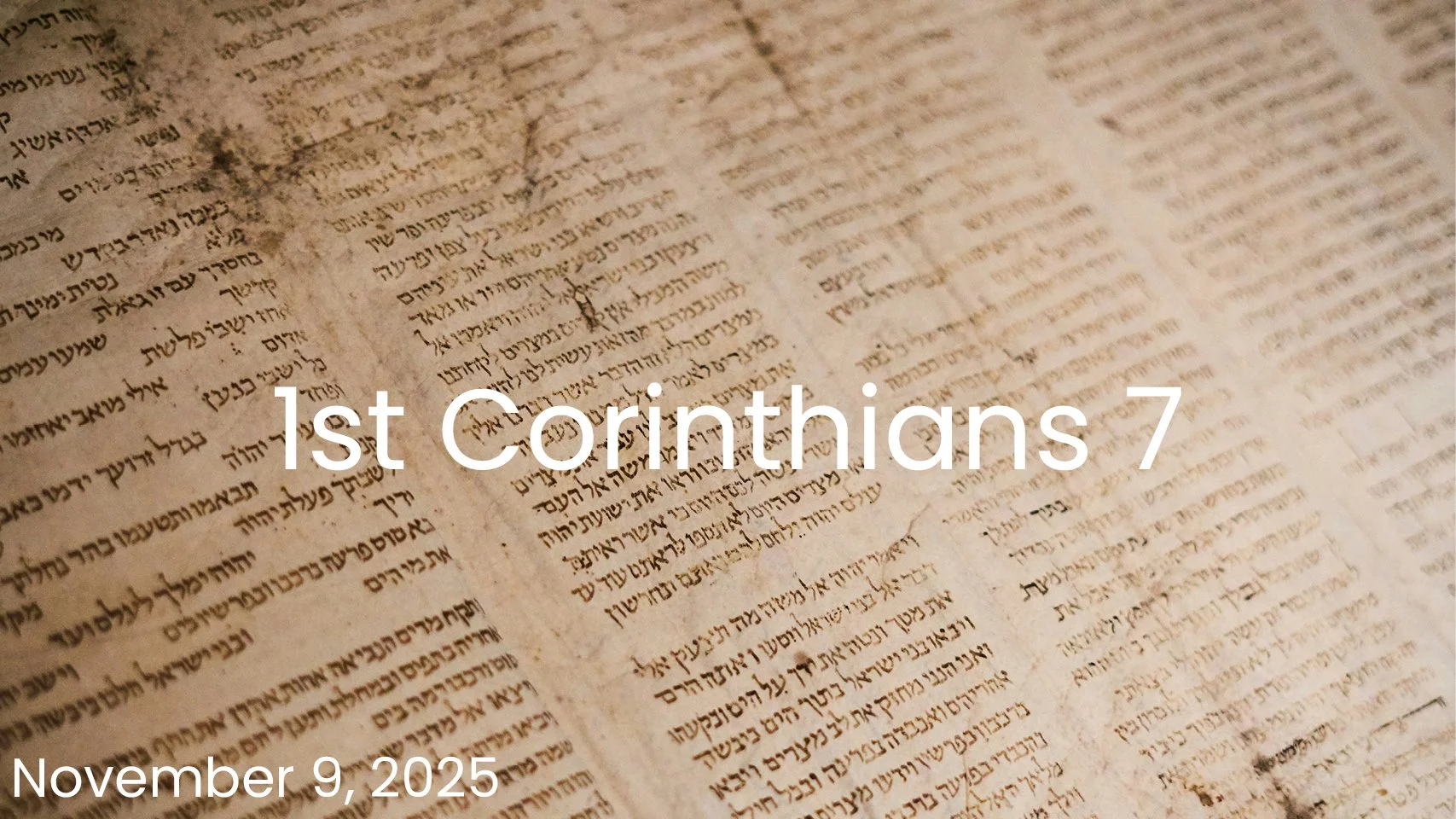 1st Corinthians 7