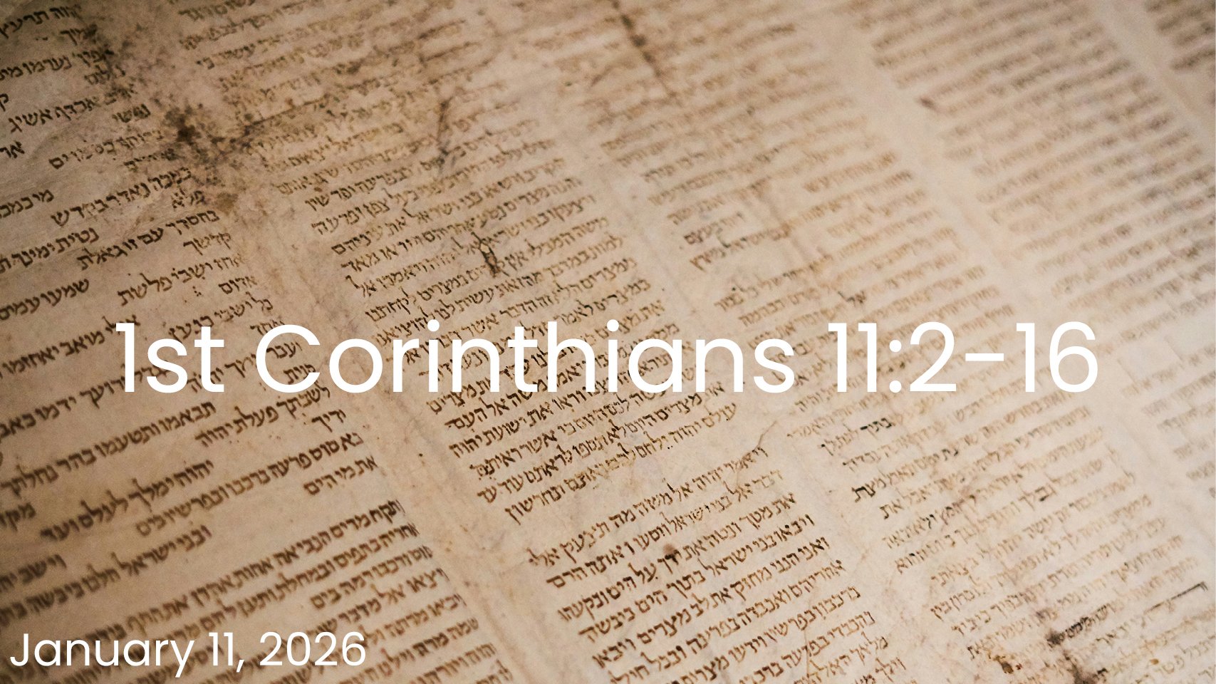 1st Corinthians 11:2-16