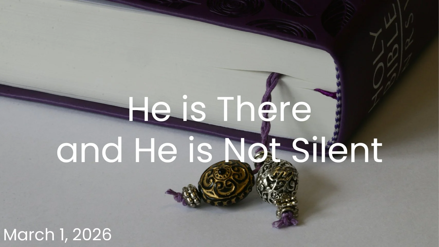 He Is There and He Is Not Silent