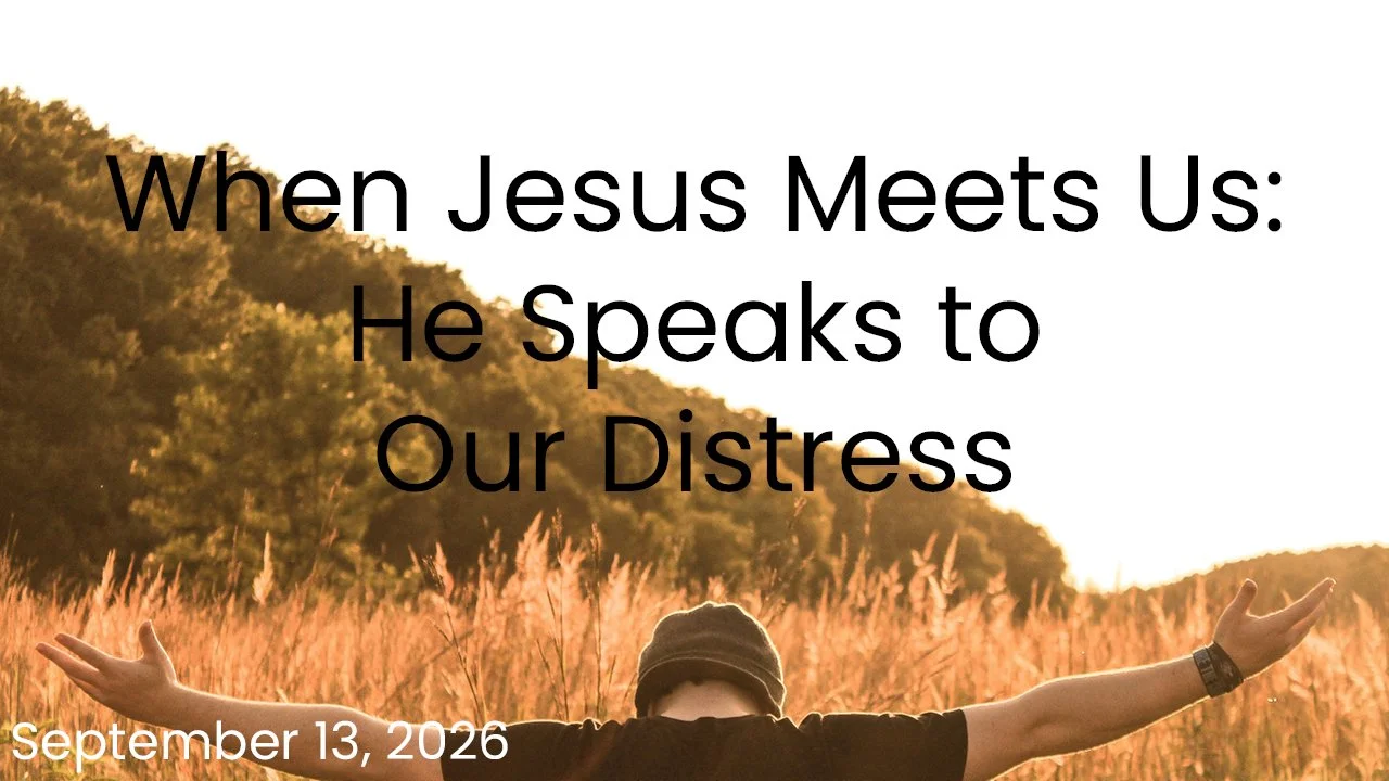 When Jesus Meets Us: He Speaks to Our Distress