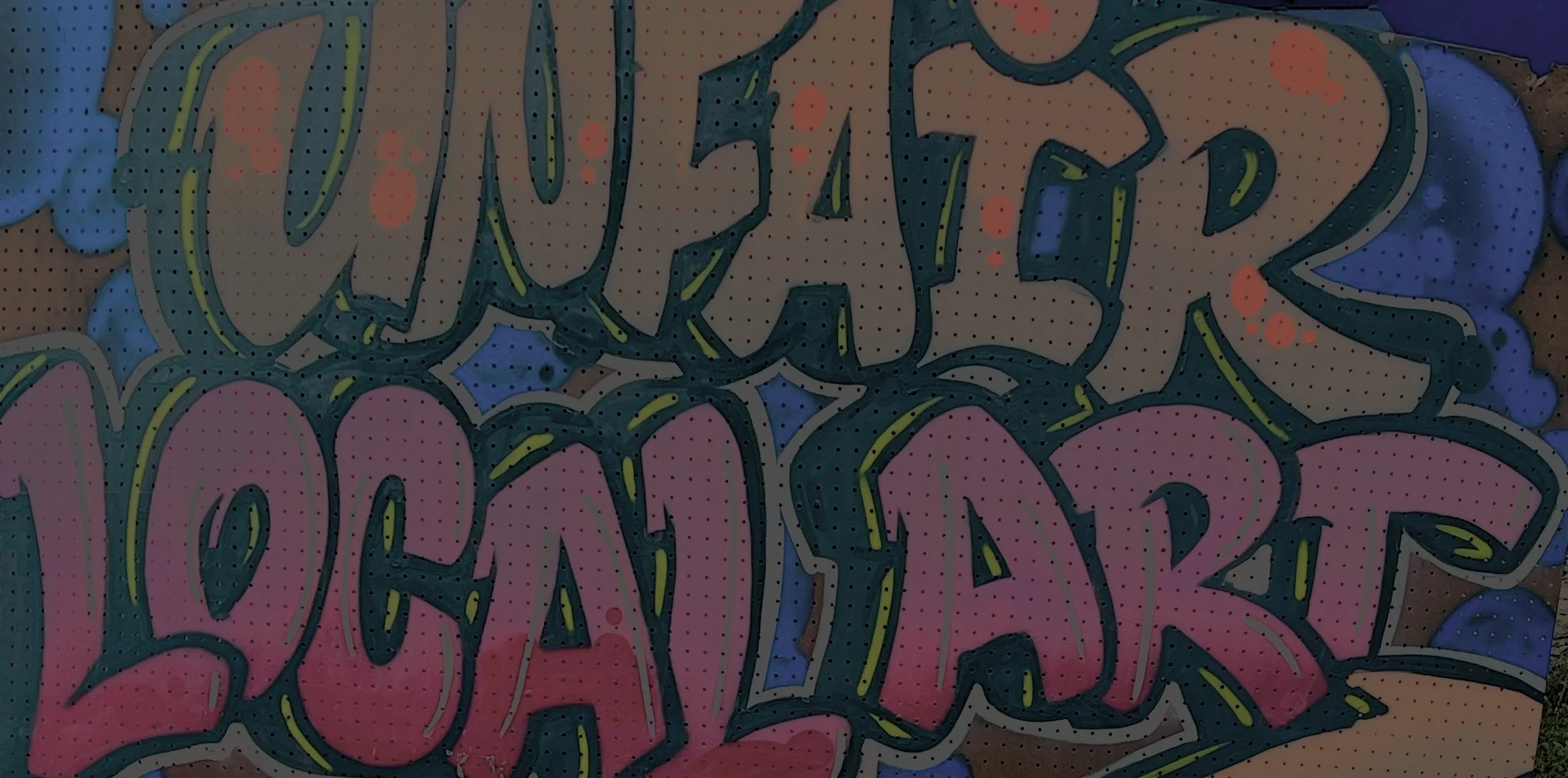 Graffiti-style UnFair Local Art mural