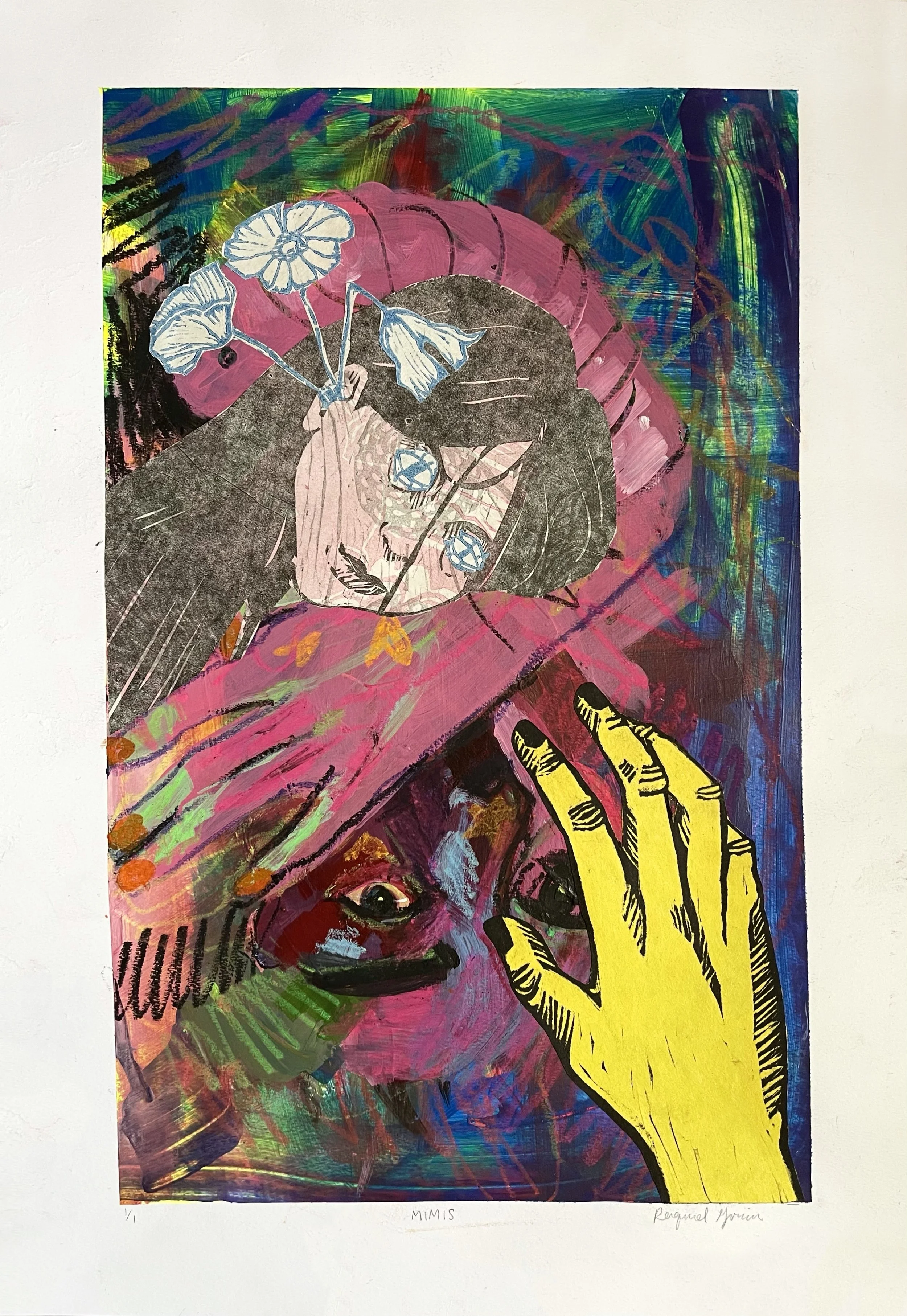 Buggin' Out (monotype collage. 2021)