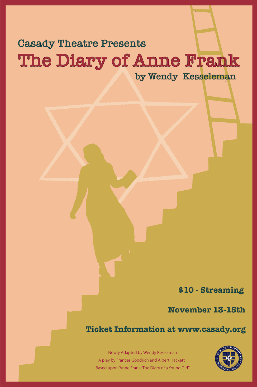 In Between the Lines of Casady's The Diary of Anne Frank