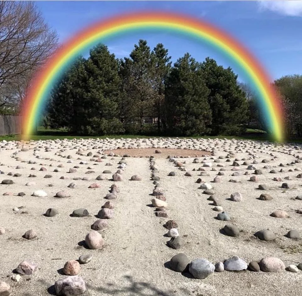 New Moon Walk for Peace through the Labyrinth