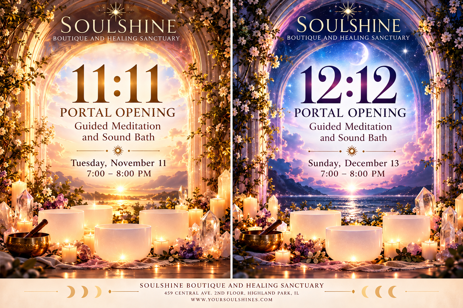 11:11 and 12:12 Portal Meditation & Sound Bath Activations
