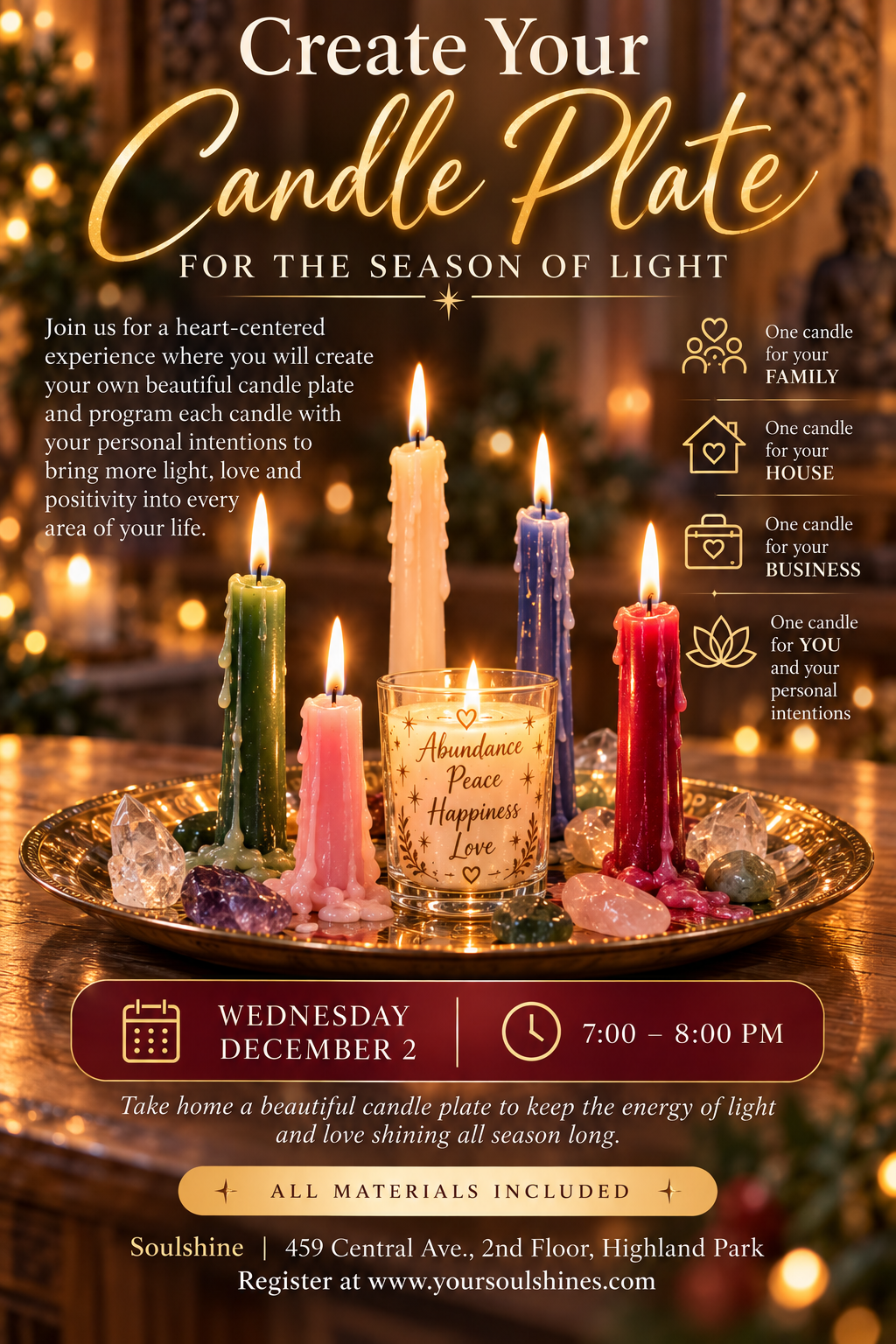 Create Your Sacred Candle Plate For The Season Of Light