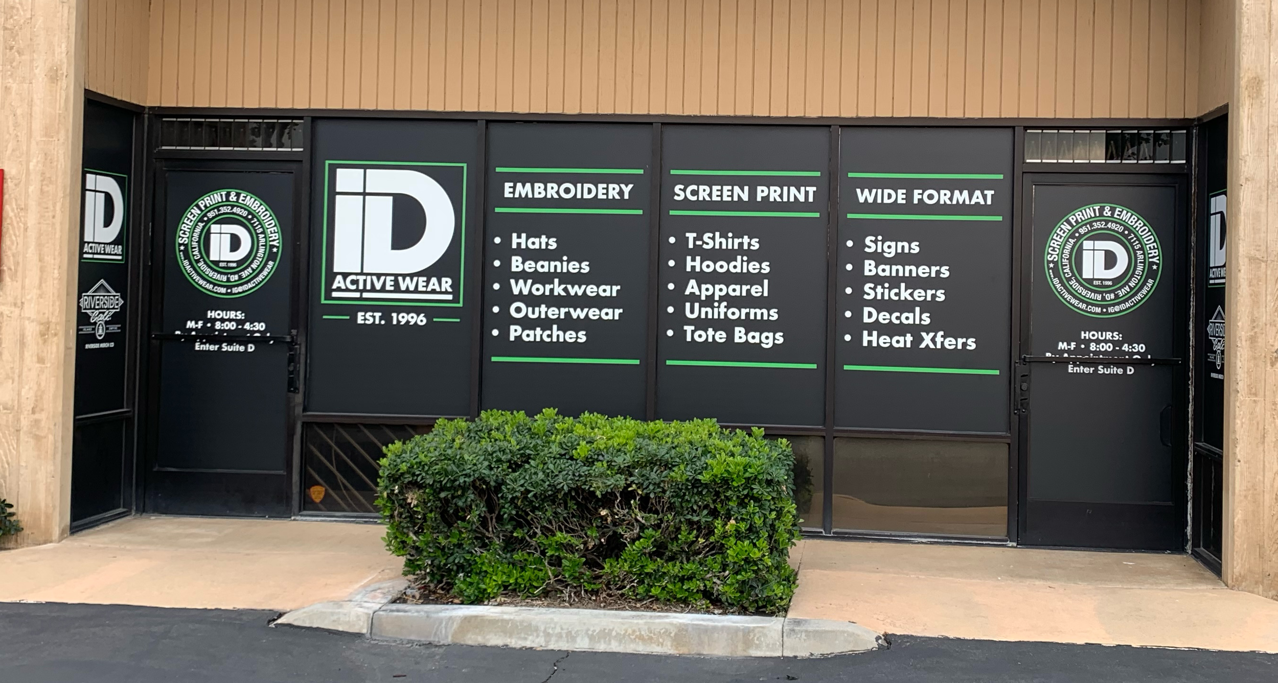 ID Activewear front of shop