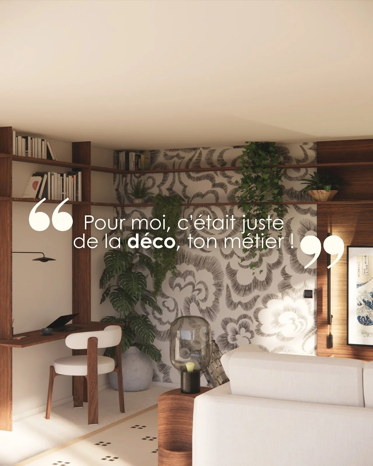 &laquo;&nbsp;Pour moi, c&rsquo;&eacute;tait juste de la d&eacute;co, ton m&eacute;tier !&nbsp;&raquo;

Cette phrase, je l&rsquo;ai entendue r&eacute;cemment d&rsquo;une cliente, apr&egrave;s un long &eacute;change o&ugrave; on avait parl&eacute; de t