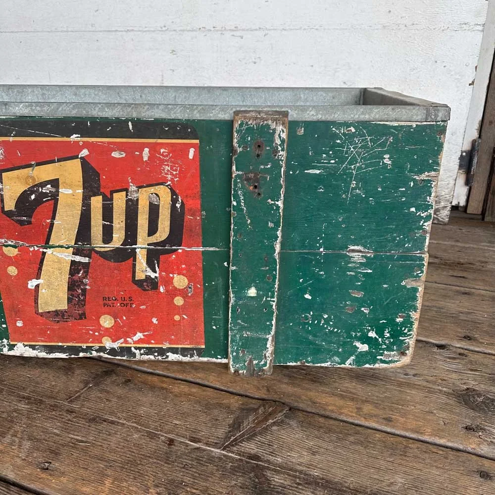 Vintage 7UP Cooler Crate — Aurora Mills