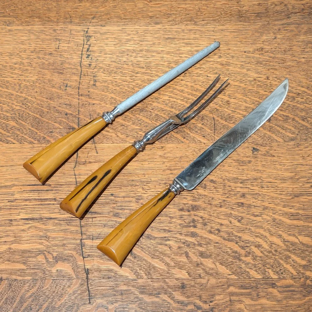 B Thomas & Co Makers Sheffield Carving Set — Aurora Mills