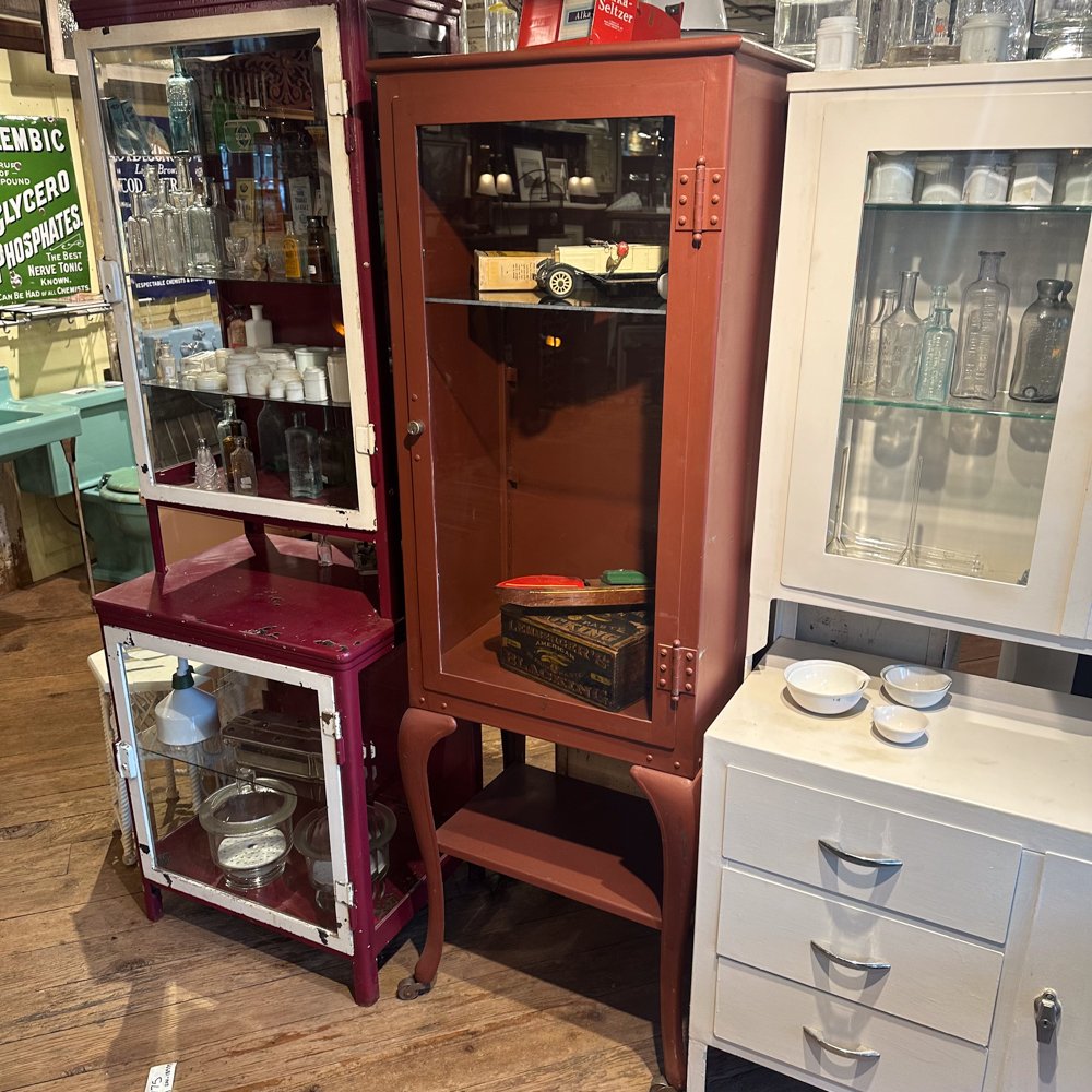 Red Medicine Cabinet