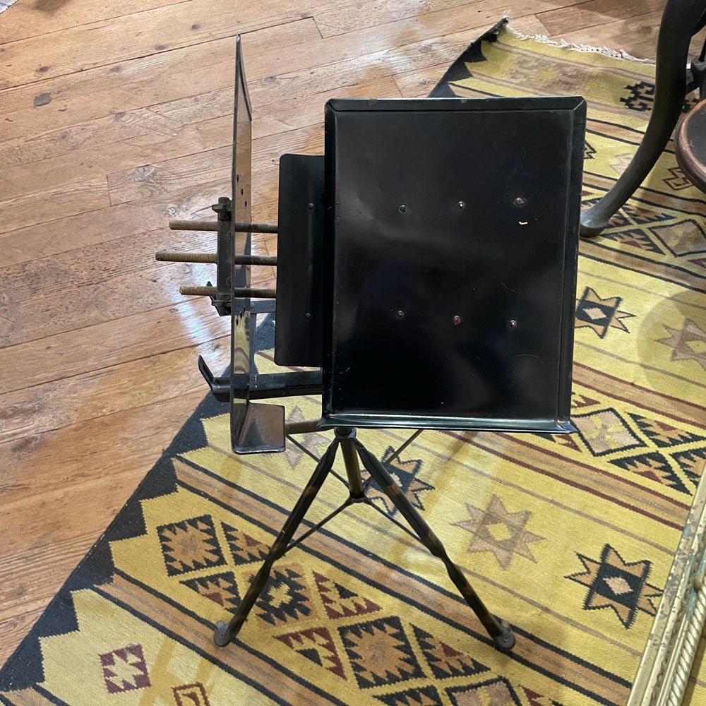 Japanned Finish Metal Book Stand - Aurora Mills