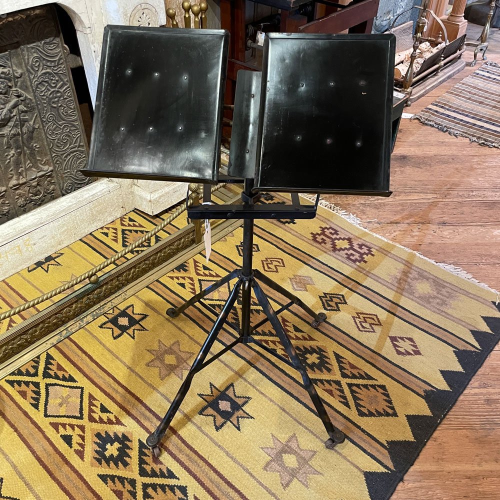 Japanned Finish Metal Book Stand - Aurora Mills
