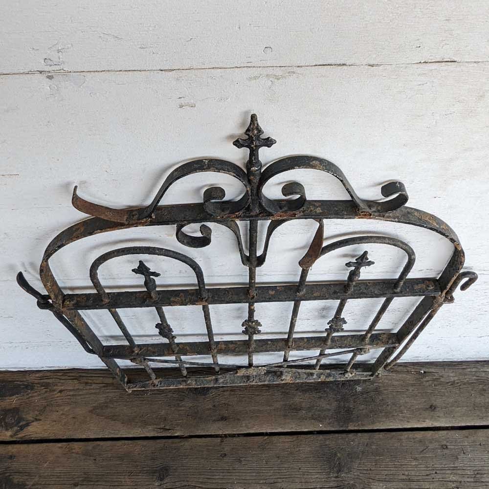 Wrought Iron Garden Gate - Cross - Aurora Mills