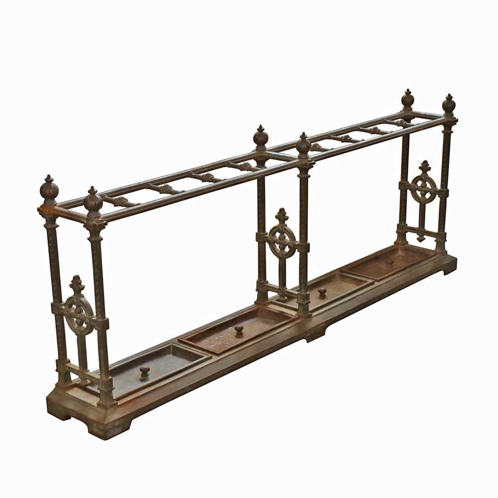 Ornate Cast Iron Umbrella Stand - Aurora Mills