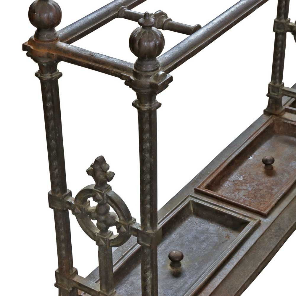 Ornate Cast Iron Umbrella Stand - Aurora Mills