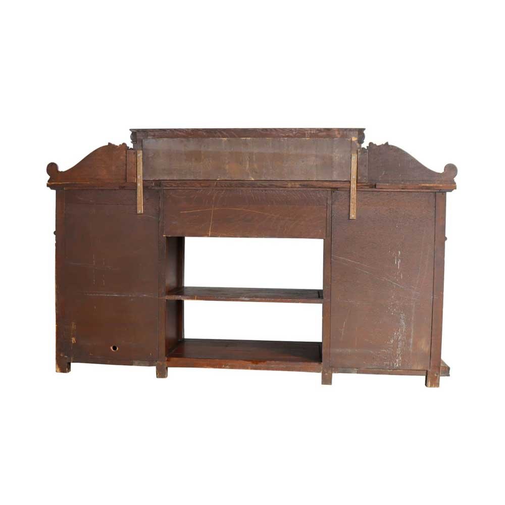 Carved Oak Buffet - Aurora Mills