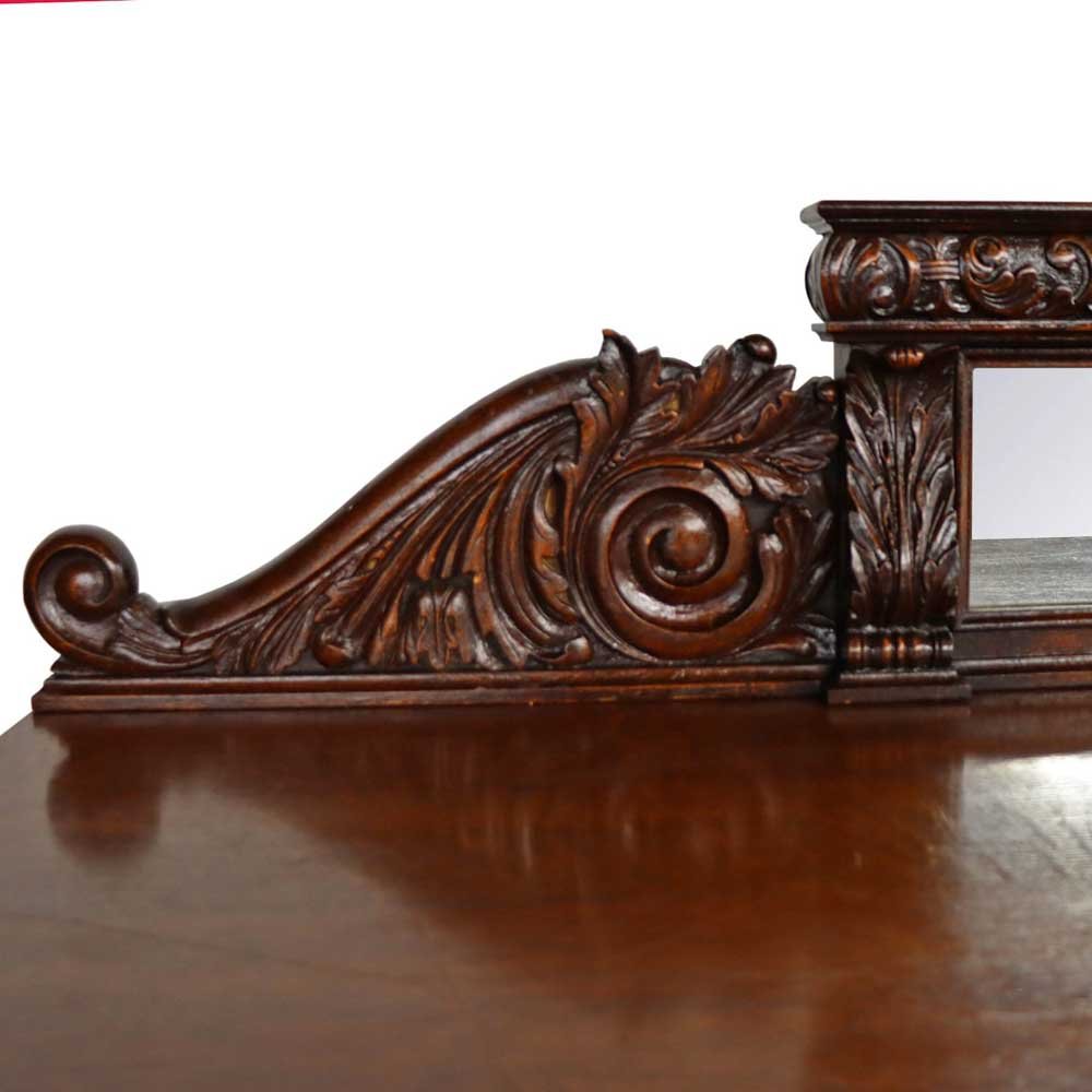 Carved Oak Buffet - Aurora Mills