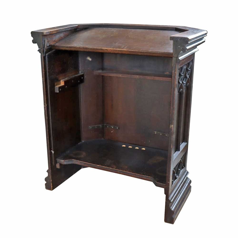 Gothic Revival Oak Pulpit - Aurora Mills