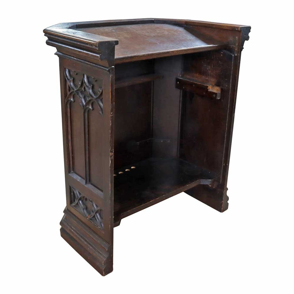 Gothic Revival Oak Pulpit - Aurora Mills