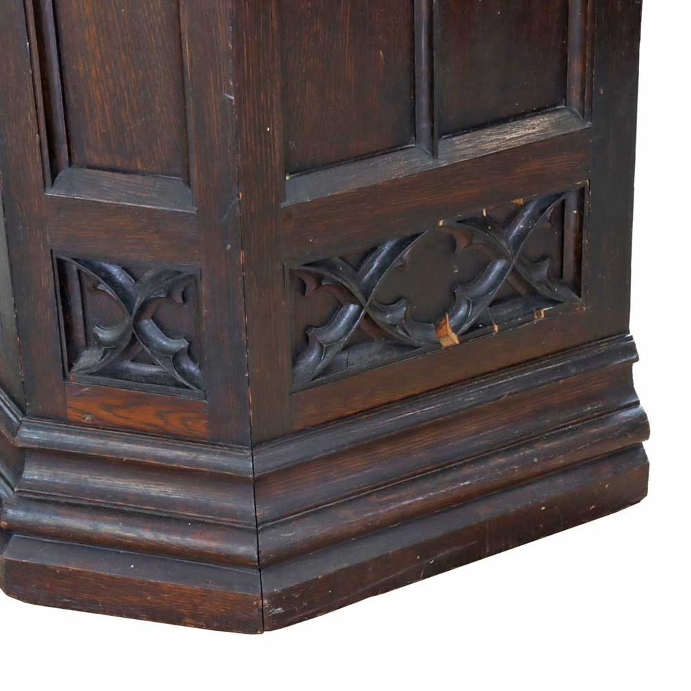 Gothic Revival Oak Pulpit - Aurora Mills