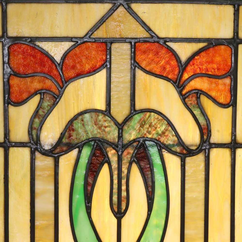 Art Nouveau Slag Glass Sash - Aurora Mills
