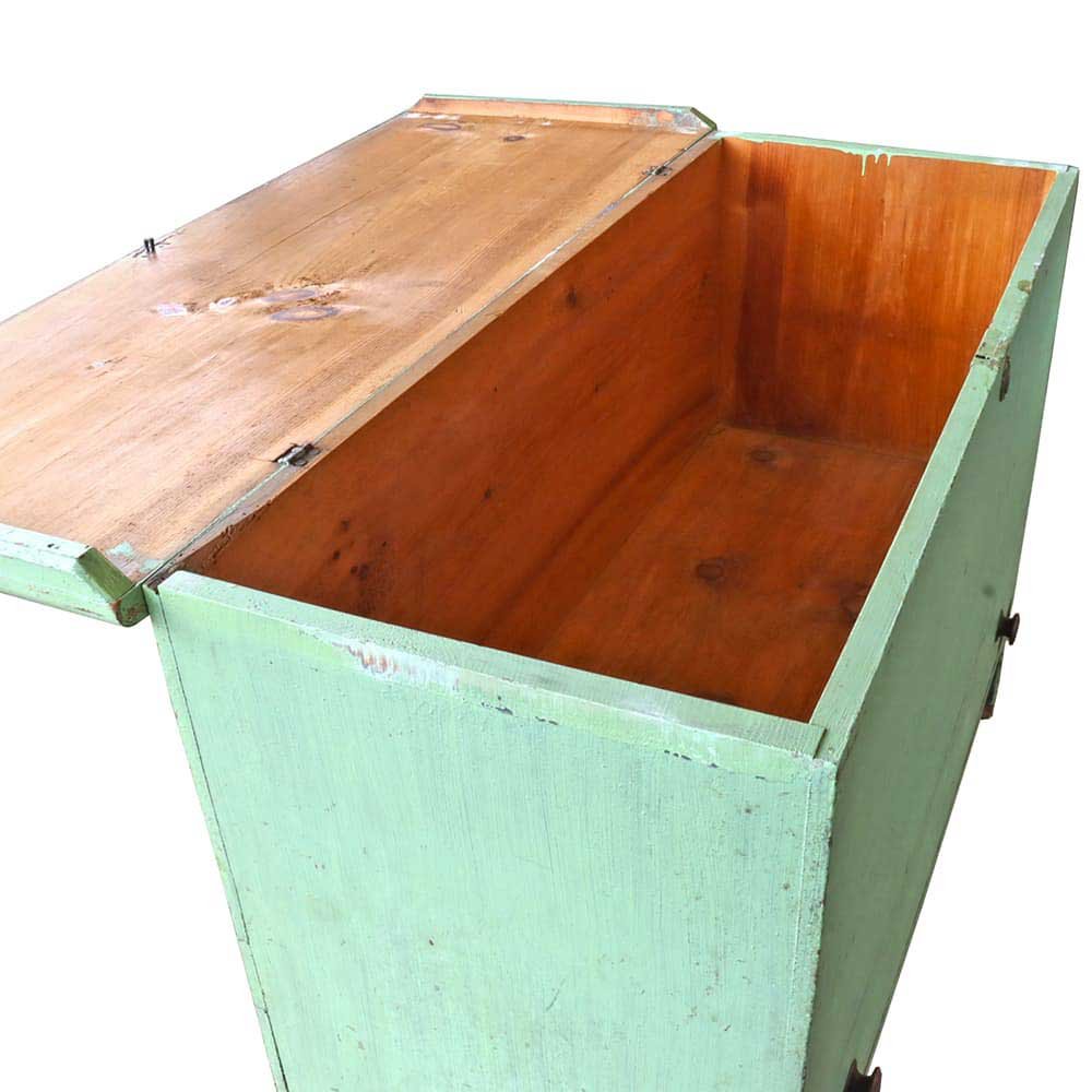 Mint Green Primitive Blanket Chest - Aurora Mills