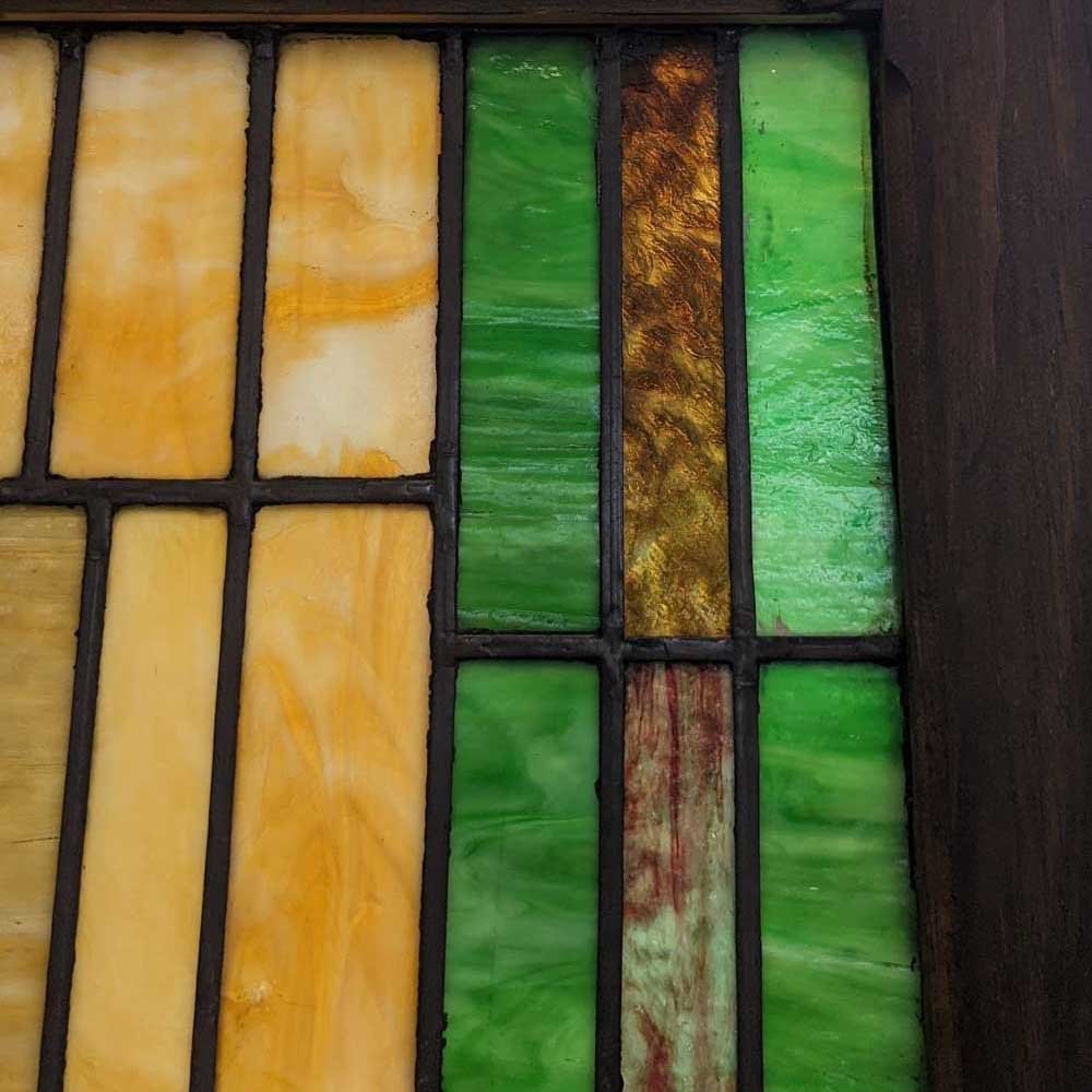 Art Nouveau Slag Glass Sash - Aurora Mills