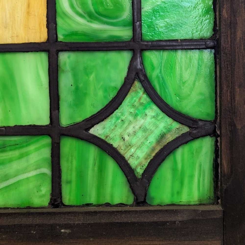 Art Nouveau Slag Glass Sash - Aurora Mills