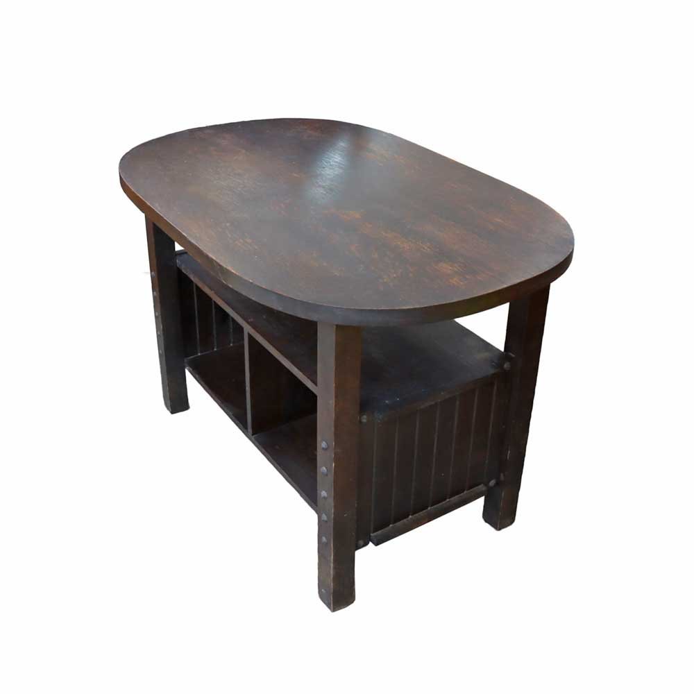 Oak Arts and Crafts Occasional Table - Aurora Mills