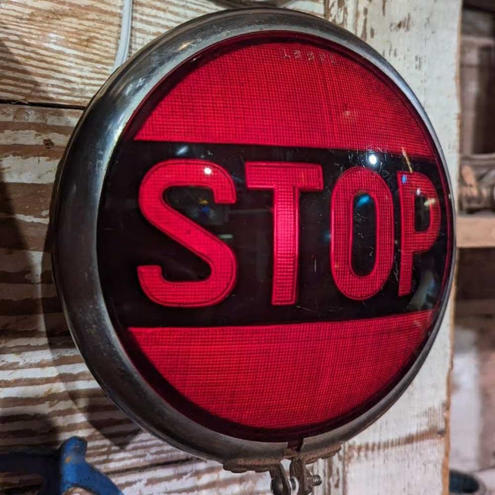 Vintage “Stop” Light