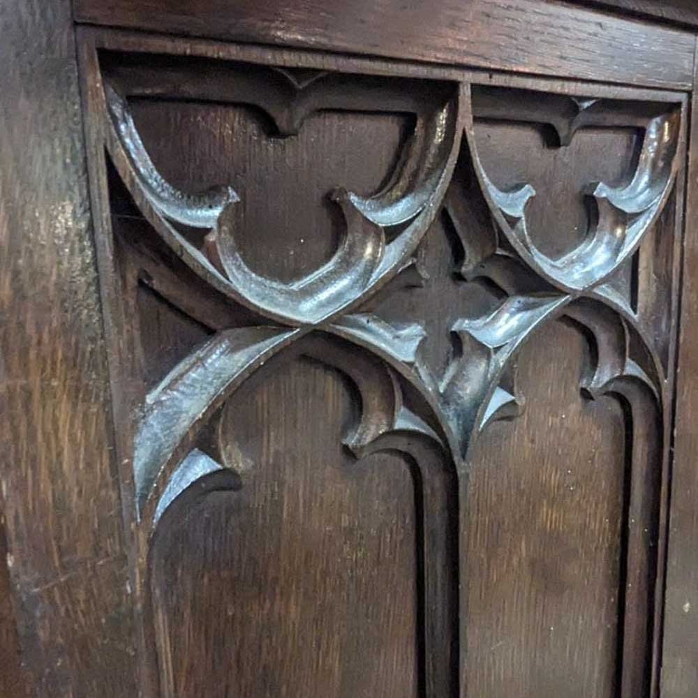 Gothic Revival Oak Pulpit - Aurora Mills