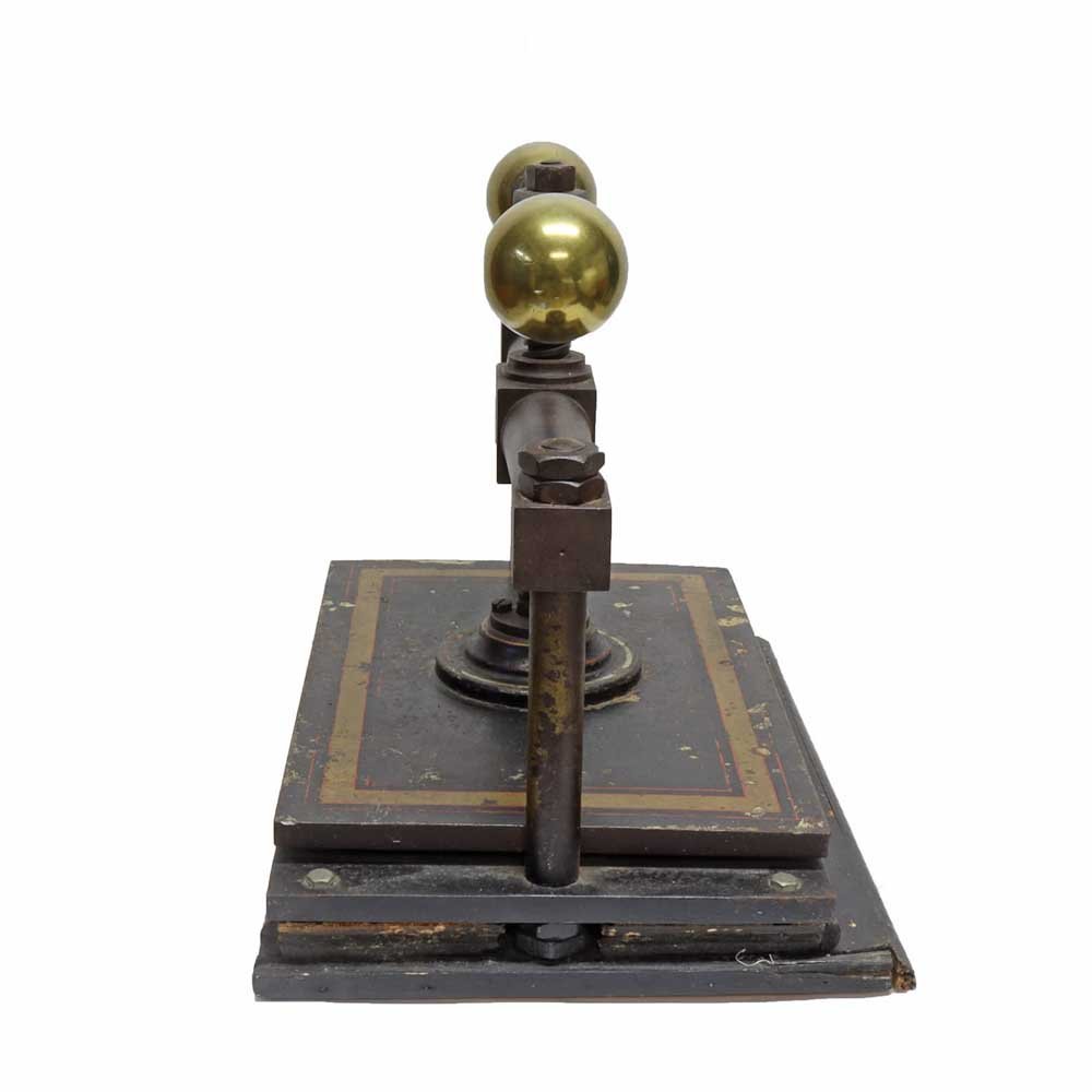 Brass Ball Book Press - need dims - Aurora Mills