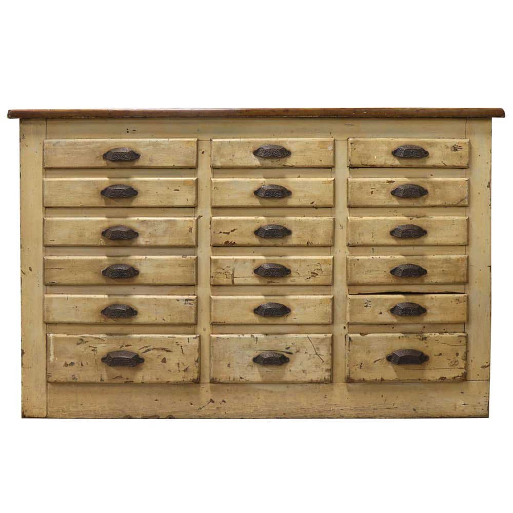 Off-White with Natural Top Multi-Drawer - Aurora Mills