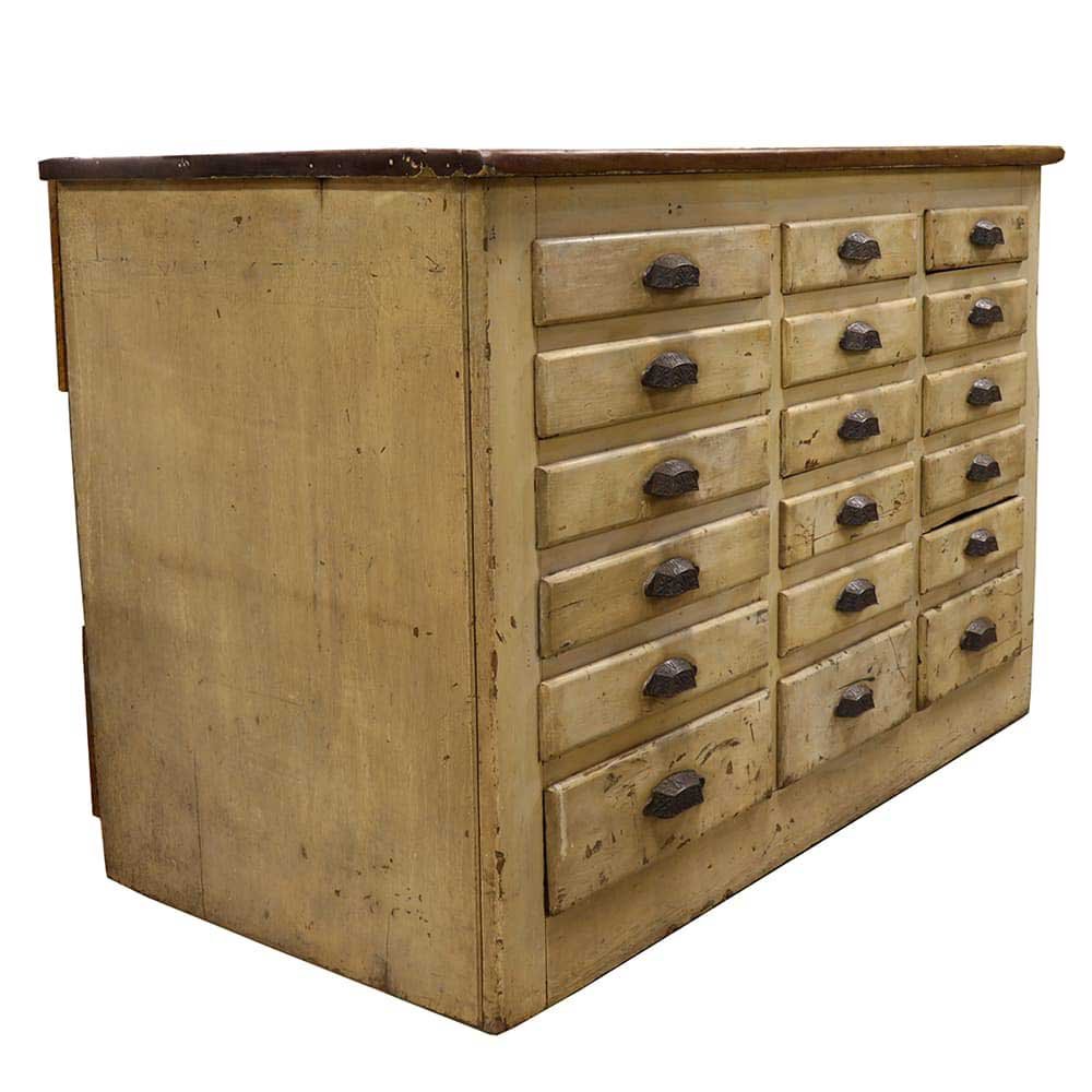 Off-White with Natural Top Multi-Drawer - Aurora Mills