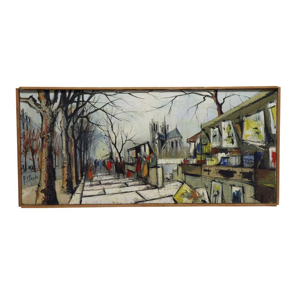 Mid-Century Paris Street Painting - Aurora Mills