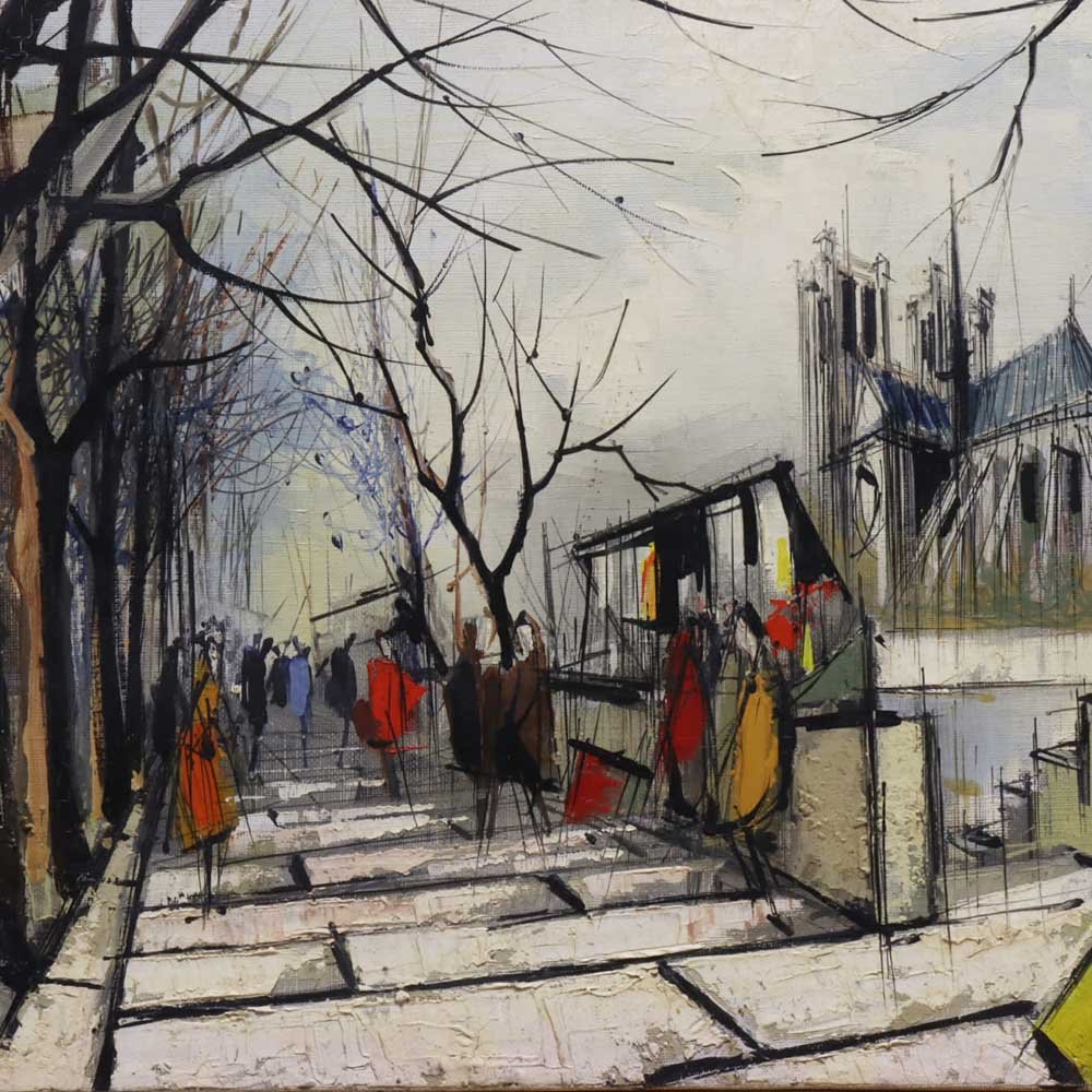 Mid-Century Paris Street Painting - Aurora Mills