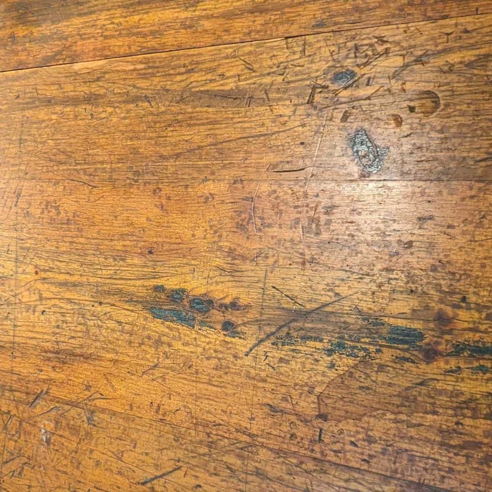 Heavy Duty Oak Topped Drafting Table - top needs to be fixed - Aurora Mills