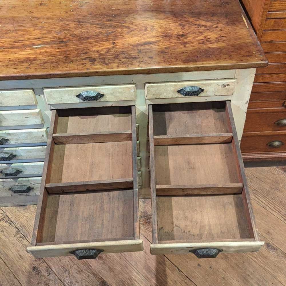 Off-White with Natural Top Multi-Drawer - Aurora Mills